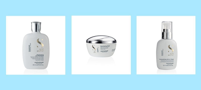 How to get shiny hair in 3 steps with the Alfaparf Semi Di Lino Diamond range